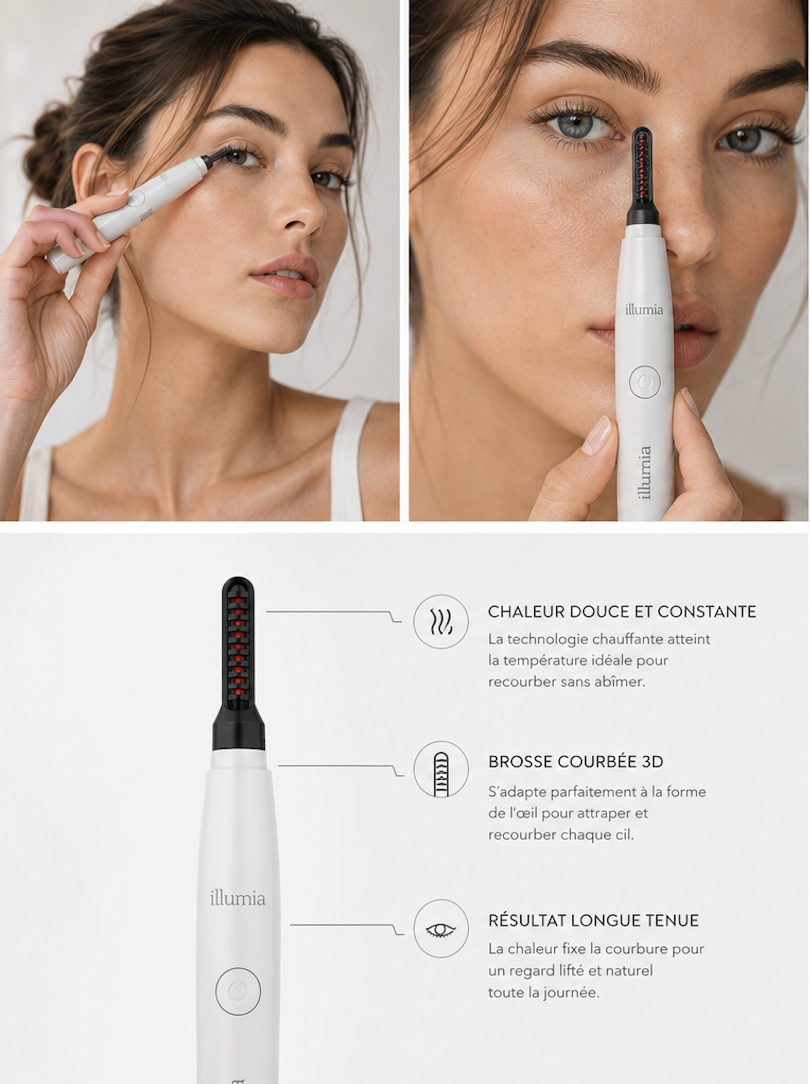 RECOURBE CILS CHAUFFANT